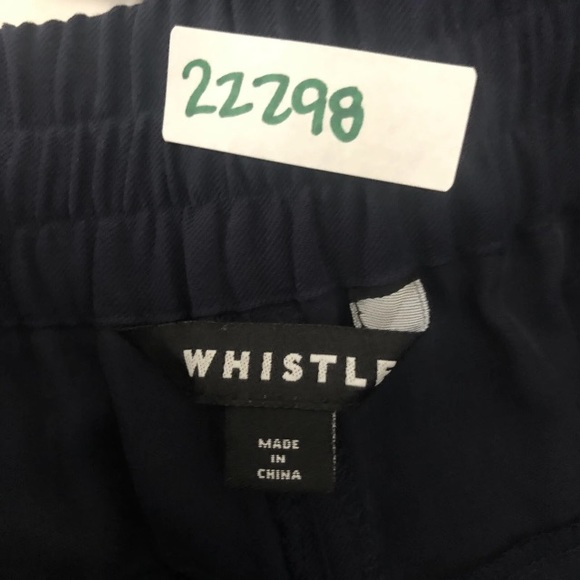 Whistles Women Sz 4 Madison pants slacks
blue elastic drawstring waist - Picture 7 of 10
